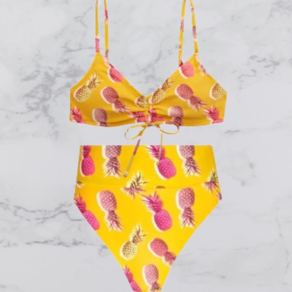 **NEW** AERIE PINEAPPLE BIKINI SET
